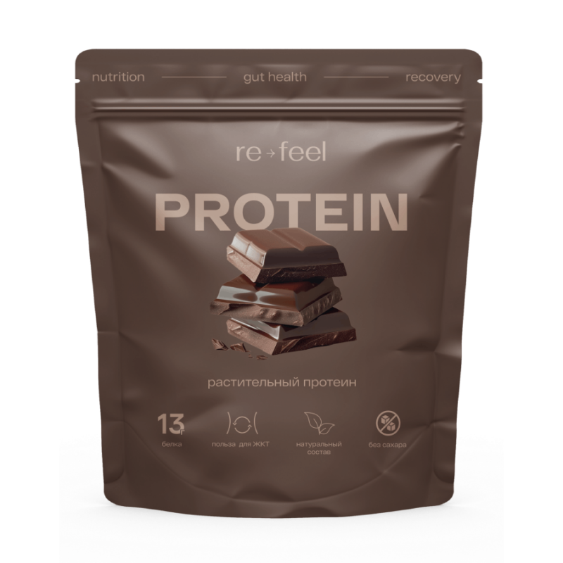 Вегетарианский протеин с какао Дойпак ReFeel